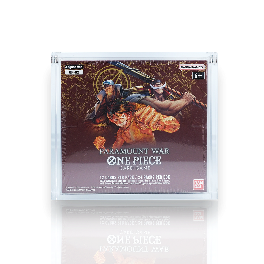 One Piece English Booster Box Acrylic Display Protector Case All Sizes OP01-17