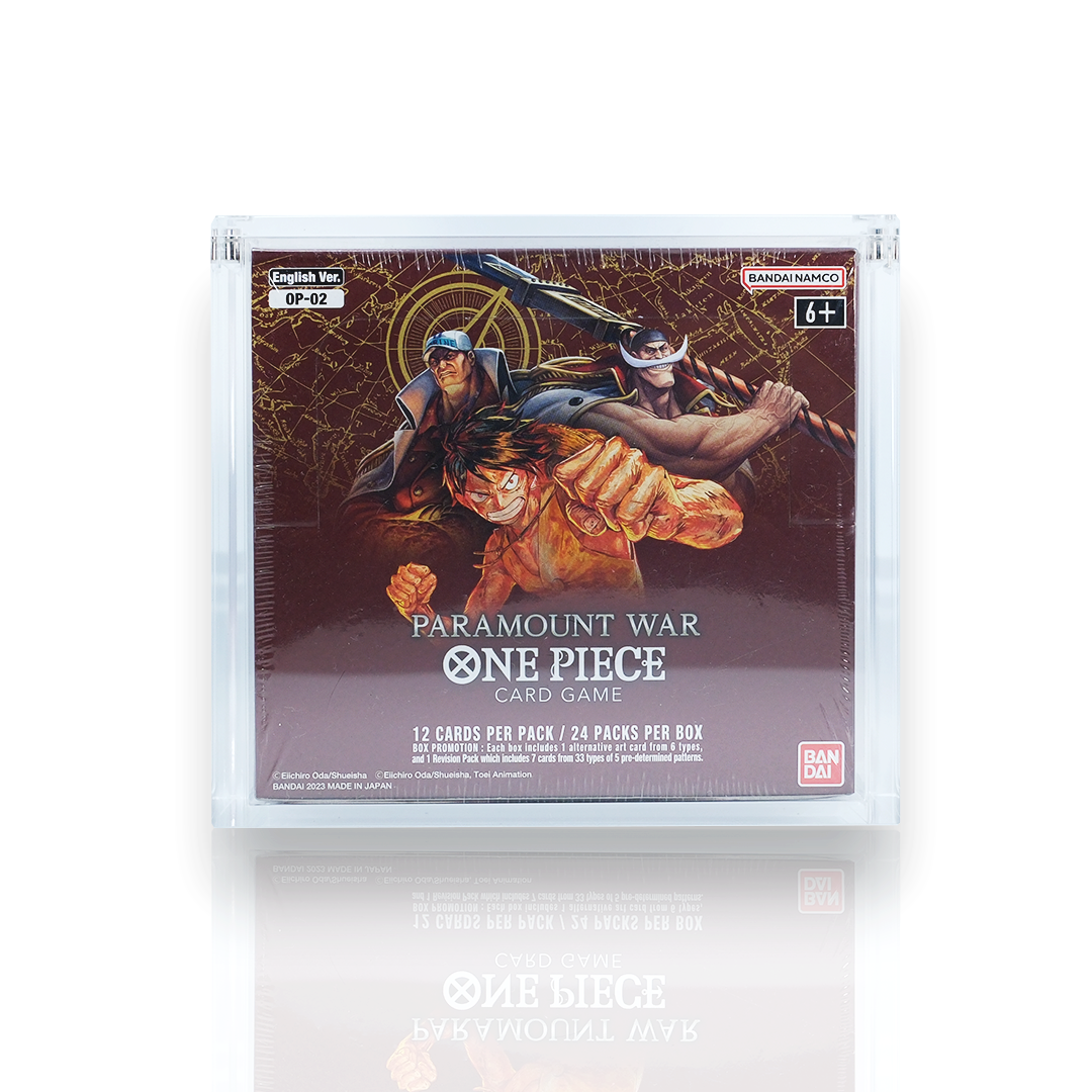 One Piece English Booster Box Acrylic Display Protector Case All Sizes OP01-17