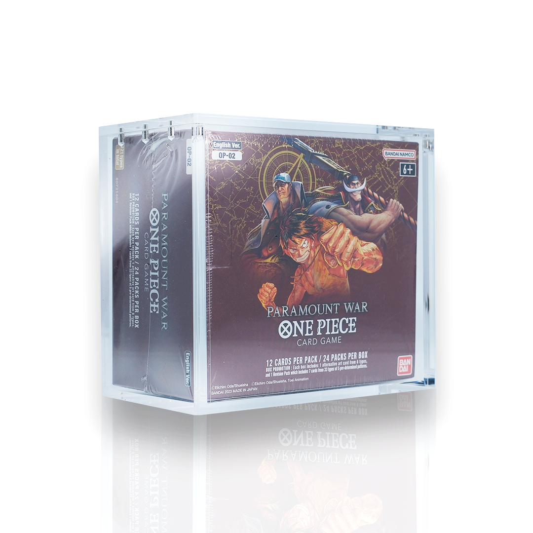 One Piece English Booster Box Acrylic Display Protector Case All Sizes OP01-17