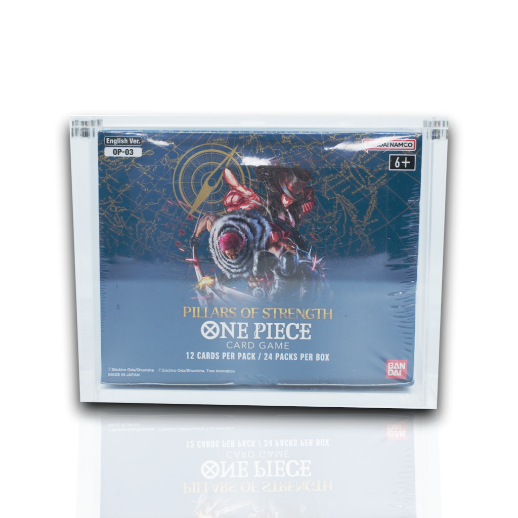 One Piece English Booster Box Acrylic Display Protector Case All Sizes OP01-17