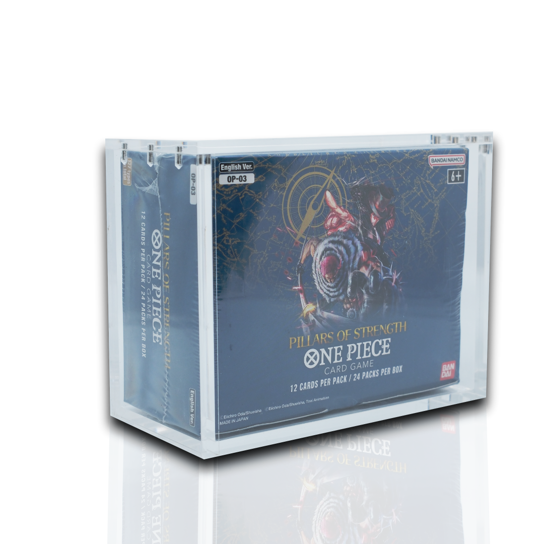 One Piece English Booster Box Acrylic Display Protector Case All Sizes OP01-17