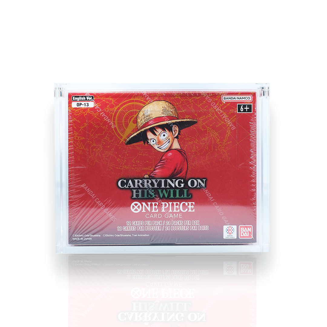 One Piece English Booster Box Acrylic Display Protector Case All Sizes OP01-17