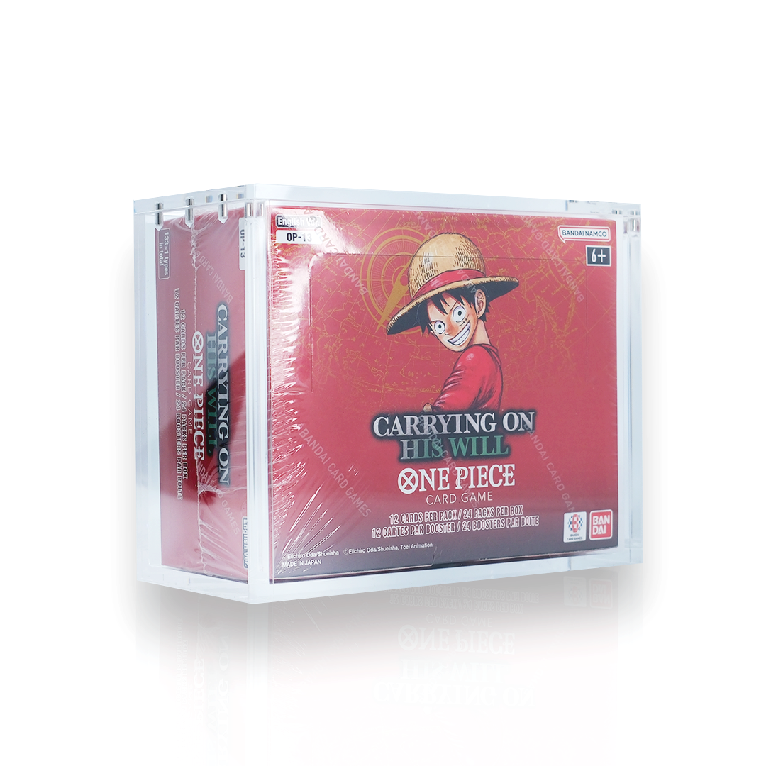 One Piece English Booster Box Acrylic Display Protector Case All Sizes OP01-17