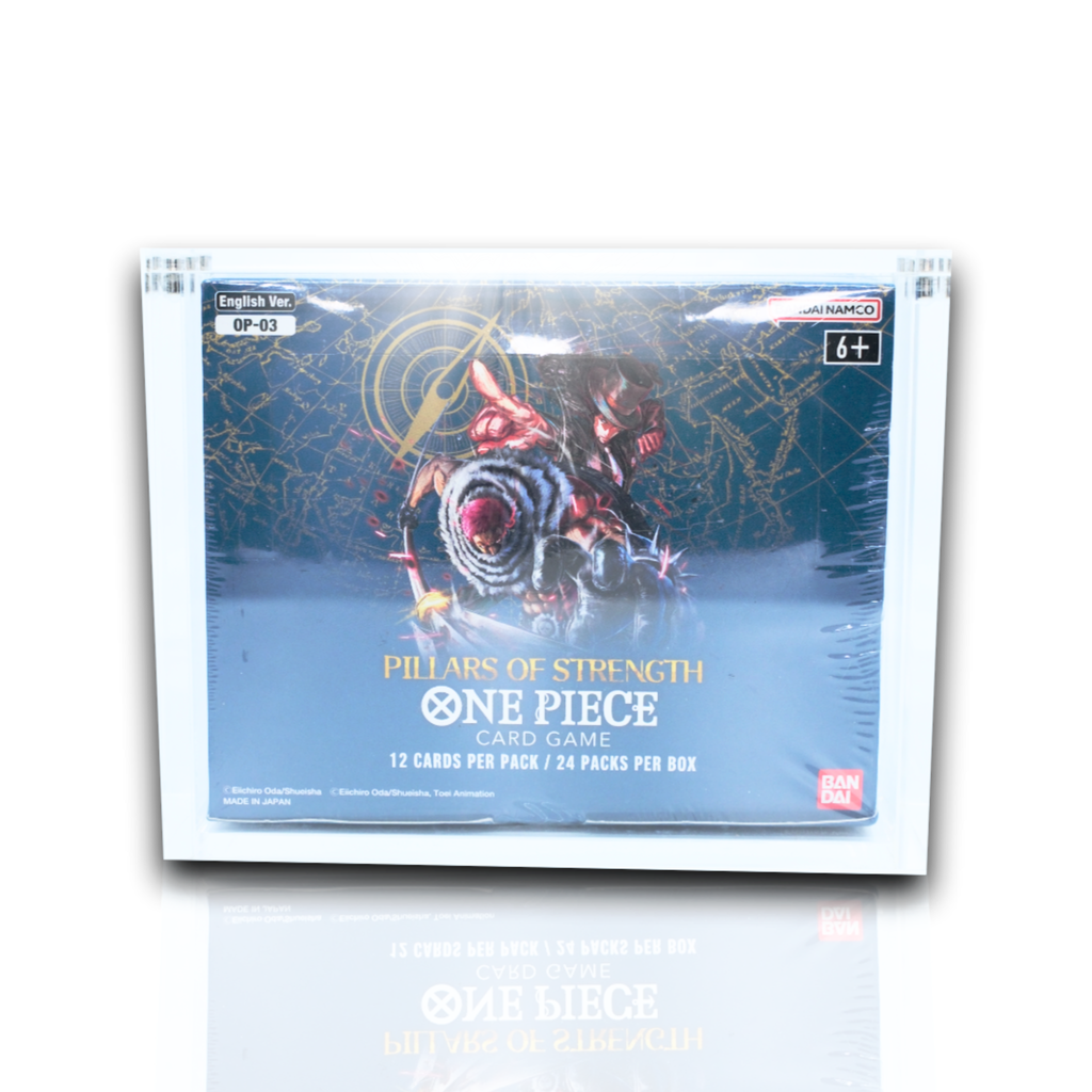 One Piece English Booster Box Acrylic Display Protector Case All Sizes OP01-17